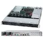 Super Micro Supermicro SC815 TQC-R706WB2 - stelažinis serverio korpusas, 1U, išplėstinis ATX, SATA/SAS, karštai keičiami diskai, 750 W, juodas (CSE-815TQC-R706WB2)