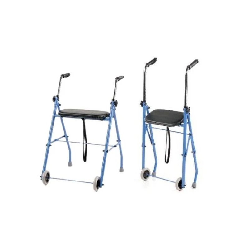 Dviratis reabilitacinis ARmedical PPC005 su sėdyne – mėlynas/juodas, plieninis rėmas, reguliuojamas aukštis