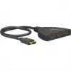 Goobay HDMI jungiklis 3 į 1 (4K @ 30 Hz) | 58487 | Juodas | HDMI moteriška | 3 HDMI moteriška | 0,58 m