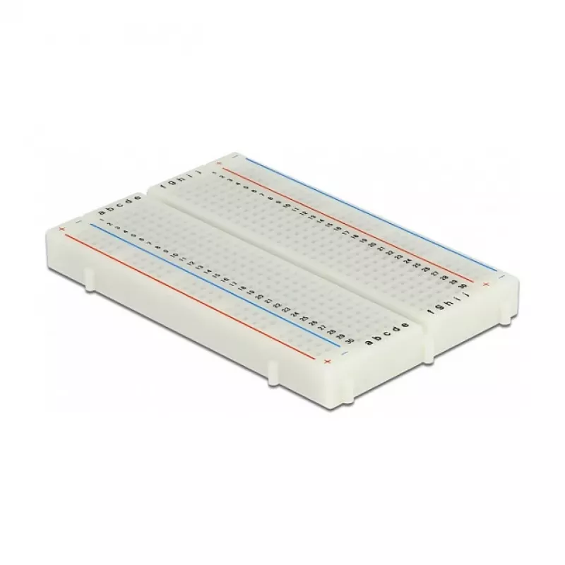 Breadboard DELOCK 18315 – plastikinė balta, 54 × 84 × 9 mm