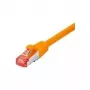 Tecline Patch-Cable RJ-45 (M) į RJ-45 (M) 1,5 m SFTP PiMF CAT 6 Halogen-Free Snagless oranžinė (715015A)