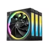 DeepCool FL12R 120mm ARGB korpuso ventiliatoriai 3 vnt. rinkinys juodi