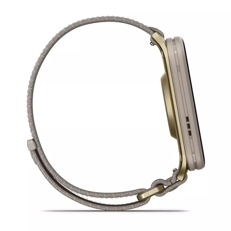 Išmanusis laikrodis GARMIN Venu X1 – 5,08 cm (2 colių) AMOLED 448×486 px, jutiklinis ekranas, Wi‑Fi, GPS, nailono dirželis, 34 g