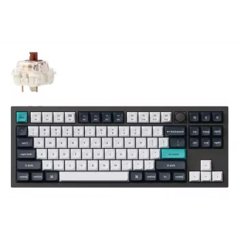 Belaidis mechaninis klaviatūros rinkinys Q3 Max RGB/CARBON Black Q3M-M3 Keychron