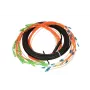 Kelių pluoštų jungiamasis kabelis Extralink SC/APC-LC/PC SM 24F 30M Cascade 90cm