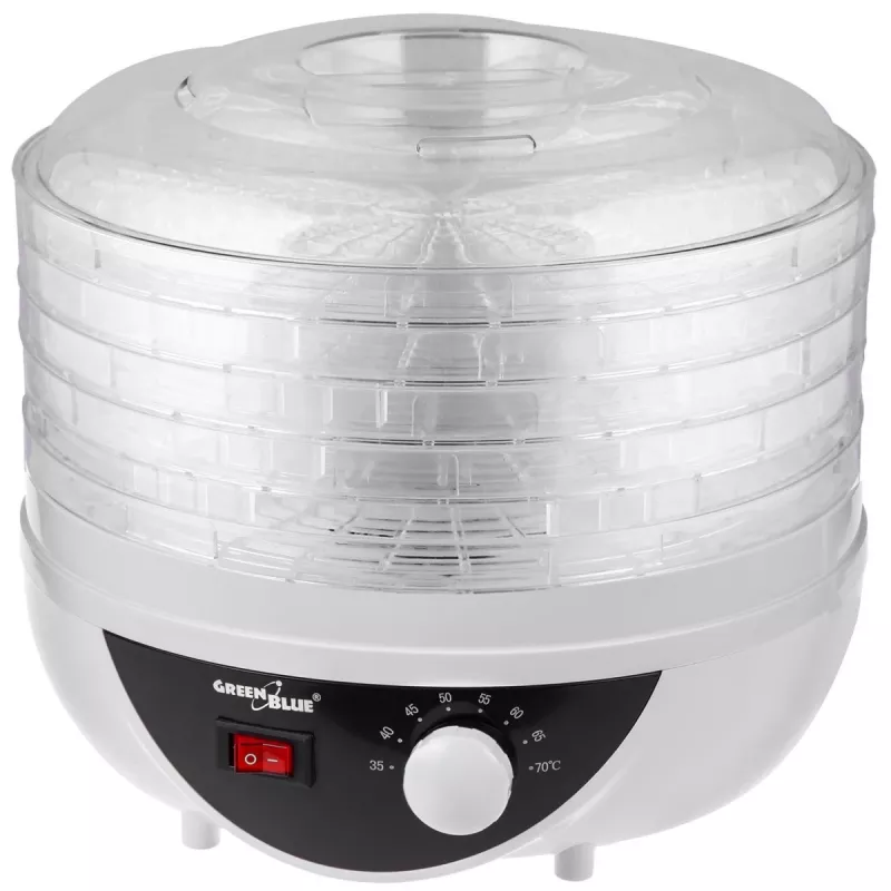 Džiovintuvas GreenBlue GB195 grybams, daržovėms ir vaisiams, 250 W, 5 sietai, tylus