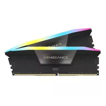 CORSAIR VENGEANCE RGB 16GB 2x8GB DDR5 DIMM 5200MT/s CL40-40-40-77 1.25V Intel XMP Desktop Memory - Black