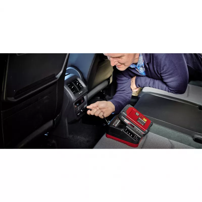 Įkroviklis Einhell Power X-Car Charger 3A 12V cigarečių degikliui raudonas