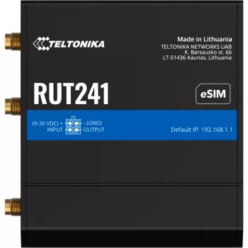 TELTONIKA NETWORKS RUT241 eSIM GLOBAL pramoninis maršrutizatorius (RUT241230000)