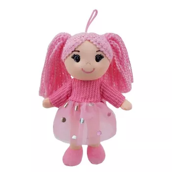 TULILO Ola skudurinė lėlė 20 cm, minkštas audinys, žaidimams ir apsikabinimams