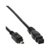 FireWire 400 į 800 laidas InLine 34901 1m Vyriškas/Vyriškas Juodas