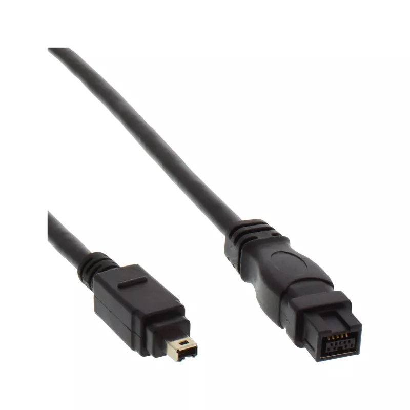 FireWire 400 į 800 laidas InLine 34901 1m Vyriškas/Vyriškas Juodas