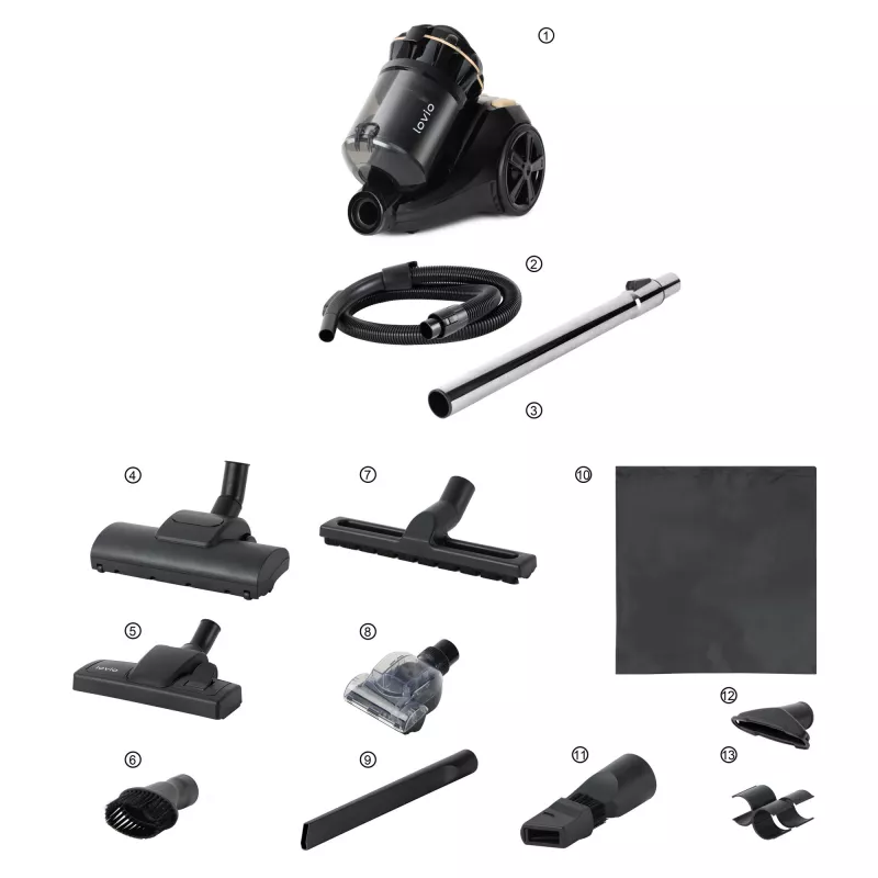 Lovio LVCVC002 VacuuFlex L – kompaktiškas dulkių siurblys