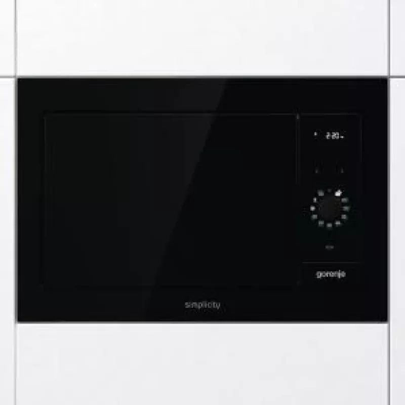 Gorenje BM235G1SYB juoda kombinuota mikrobangų krosnelė įmontuojama 23 L 900 W