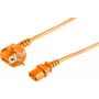Maitinimo laidas ShiverPeaks Orange S/CONN 09-05187 1,8 m CEE7/7 C13