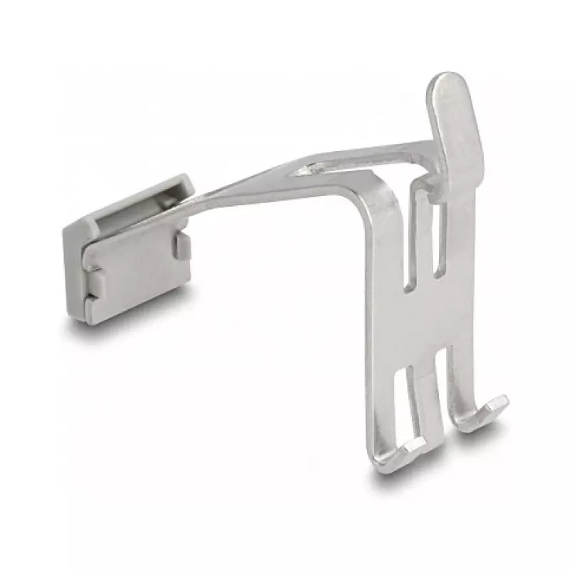 DeLOCK 66477 „Keystone“ laikiklis montuoti ant DIN bėgelio, 1 prievadas, su pažymėjimo laukeliu, metalinis