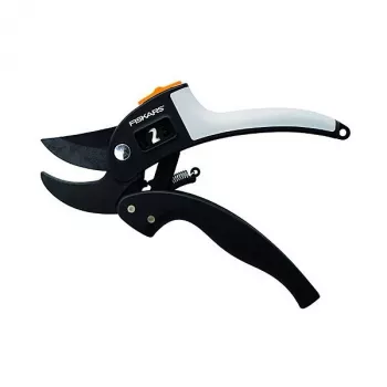 Sekatoriai Fiskars 1000575 Anvil – žirklės sausoms šakoms pjauti, juoda/oranžinė