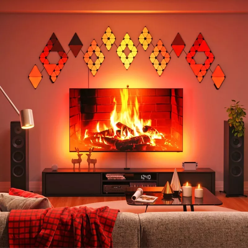 Nanoleaf 4D V2 TV Screen Mirror + Šviesos juostų rinkinys (televizoriui ir monitoriui iki 65 colių) | 24 W | Įvairiaspalvis RGB