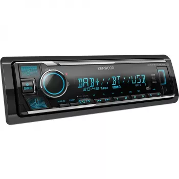 Kenwood KMM-BT508DAB, juodas, 1 DIN, 200 W, 50 W, Bluetooth, DAB+