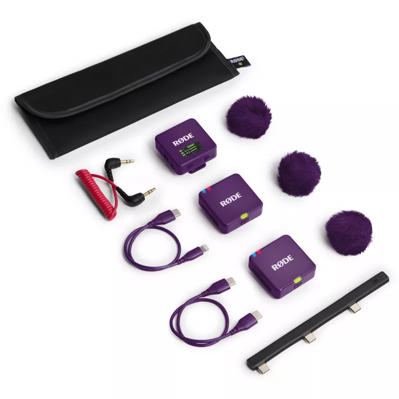 RØDE Wireless GO III Violetinė – belaidė mikrofono sistema (violetinė)
