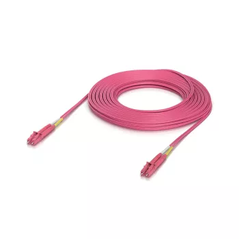 Ubiquiti optinis kabelis OM4 15 m LC/LC rožinis UACC-OFC-M2-LULU-15M