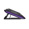 FURY GUNBAI G3 aušinimo padėklas nešiojamam kompiuteriui 14.1–17.3 col., 2 ventiliatoriai, RGB apšvietimas, 2× USB