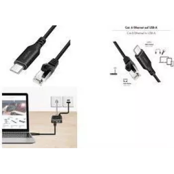 LogiLink CU0417 – tinklo adapterio laidas USB 3.2 Type-C Gigabit Ethernet 15 m