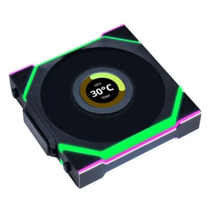 LIAN LI UNI FAN SL Wireless 120 ARGB Juodas 3 vnt. rinkinys
