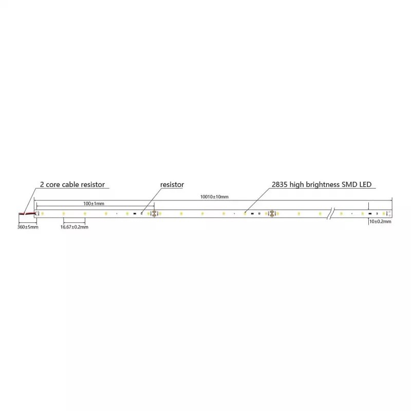 Synergy 21 LED Flex Strip 2835 - 30 NW DC24V 130W IP20 ULS 20m