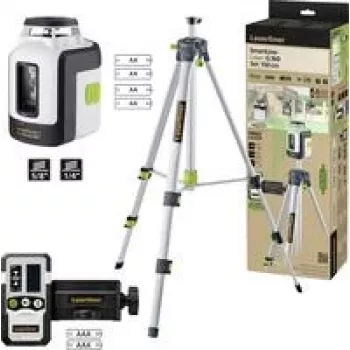 Lazerinis nivelyras Laserliner SmartLine-Laser G360 komplektas — 360° linijos, 150 cm diapazonas