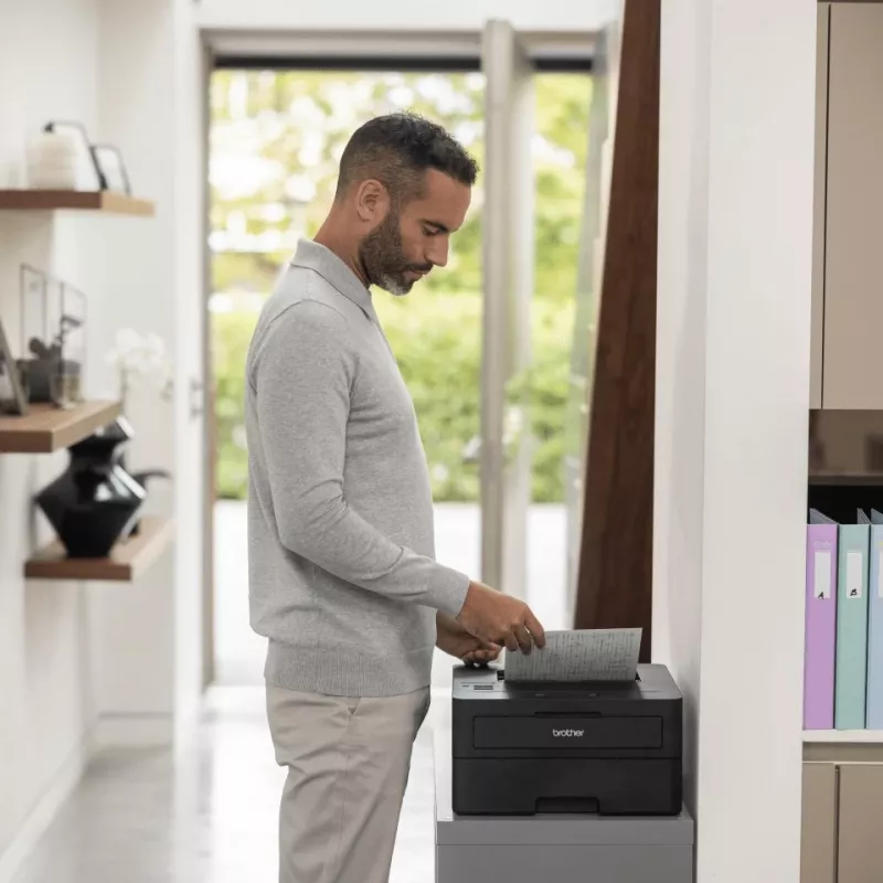 Lazerinis spausdintuvas Brother HL-L2460DNYJ1 – A4 nespalvotas, 34 ppm, dvipusis, Ethernet, 128 MB, 251 lapo įvestis