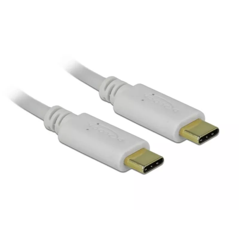 Delock USB-C laidas, 15 cm, 100 W, PD 2.0, baltas (85357)