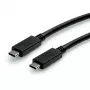 ROLINE USB 3.2 Gen2 laidas PD 20V5A Type C-C ST/ST 0,5 m - Laidas skaitmeniniams duomenims - 0,5 m (11.99.9057)