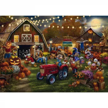 Dėlionė Schmidt Spiele Thomas Kinkade Studios Disney Mickey & Minnie Pumpkin Festival, 1000 dalių