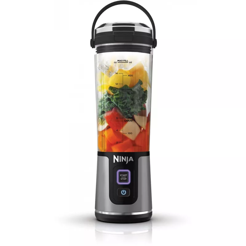 Sportinis blenderis Ninja BC151EUBK — 0,53 L dubuo, 14,4 W, baterija, ledo smulkinimas, juoda