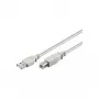 Diverse Cable USB 2.0 dvigubai ekranuotas, pilkas (50953)