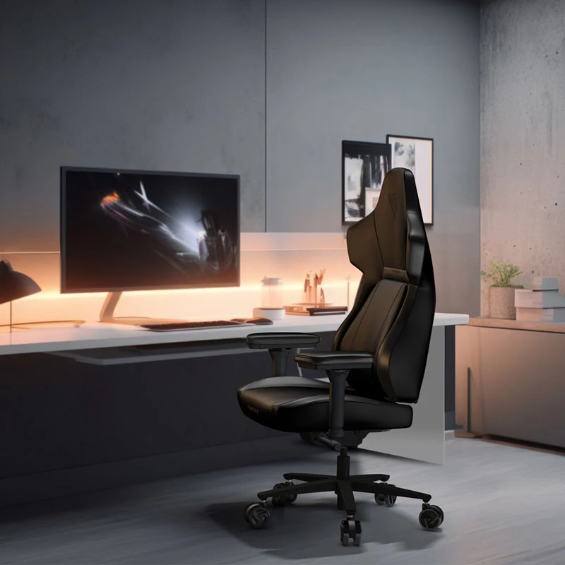 Universali žaidimų kėdė ThunderX3 CORE Modern, paminkštinta sėdynė, juoda