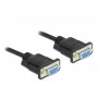 Serijinis kabelis DeLOCK 86604 Juodas 10 m RS-232 Sub-D9