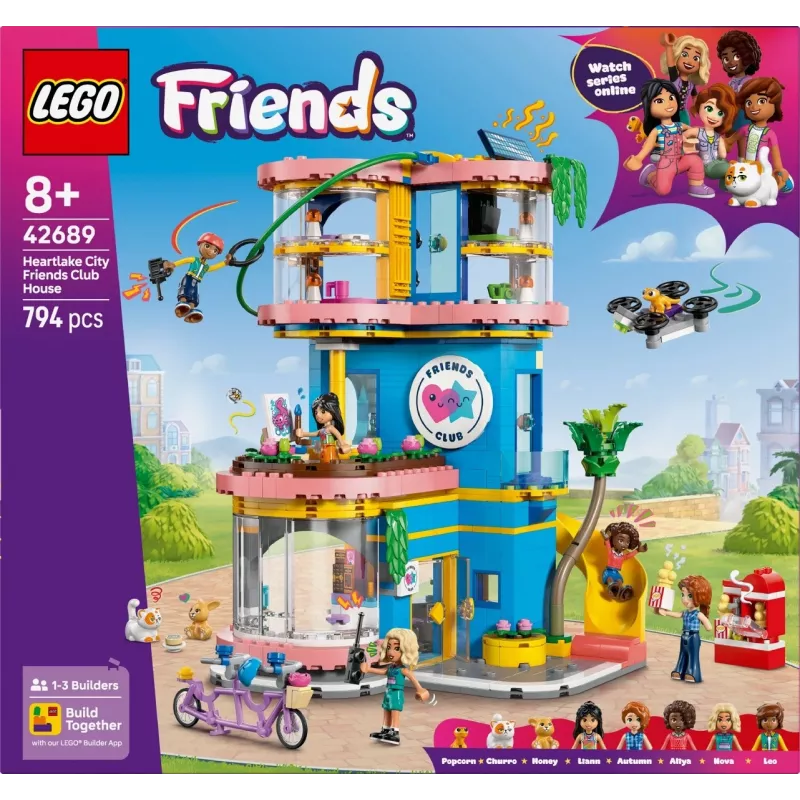 LEGO Friends 42689 Širdies ežero miesto draugų klubas