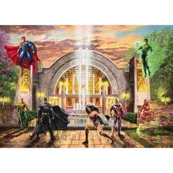 Thomas Kinkade Studios: DC Justice League - Teisingumo rūmai, 1000 dalių dėlionė