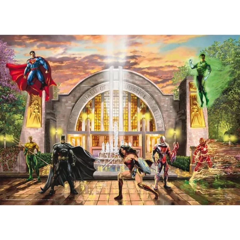 Thomas Kinkade Studios: DC Justice League - Teisingumo rūmai, 1000 dalių dėlionė