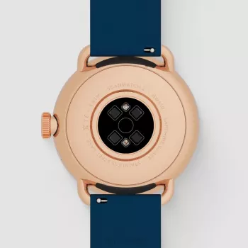 Withings ScanWatch 2 – Laikrodis su EKG, širdies ritmo, SpO2, aktyvumo ir miego stebėjimu (38 mm, mėlyna rožinė auksinė spalva)