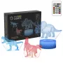 Stalinė LED lempa MANTA SNL117RGB RGB 3D dinozauras dekoratyvinis apšvietimas