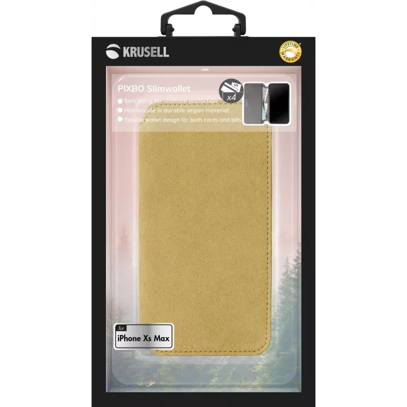 Dėklas Krusell Broby 4 Card SlimWallet iPhone XS Max
