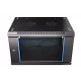 Sieninis stovas Extralink 6U 600x600 juodas