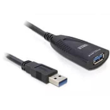 USB 3.0 aktyvus ilginimo laidas DeLOCK 83089, 5 m, juodas