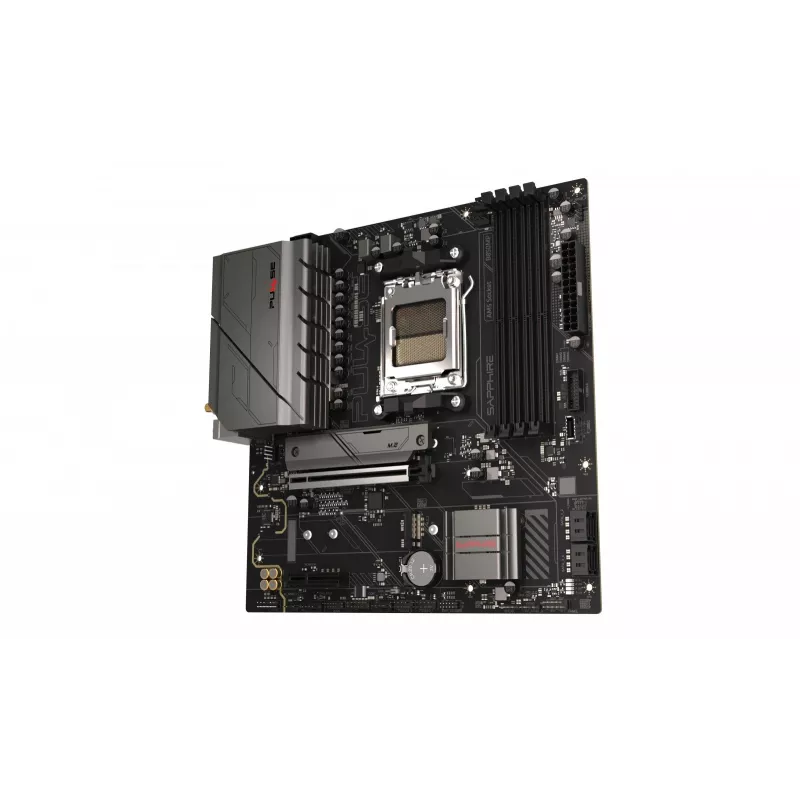 Motininė plokštė Sapphire PULSE B850M WIFI — AMD B850 micro ATX, Socket AM5, DDR5 iki 7600 MHz, 4 DIMM, 192 GB, Wi‑Fi 6, 2.5GbE