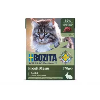 BOZITA Rabbit in Jelly šlapias kačių ėdalas triušiena su želė 370 g