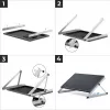 EcoFlow AA-FRAME-28IN laisvai pastatomas saulės kolektorių tvirtinimo rinkinys sidabrinis