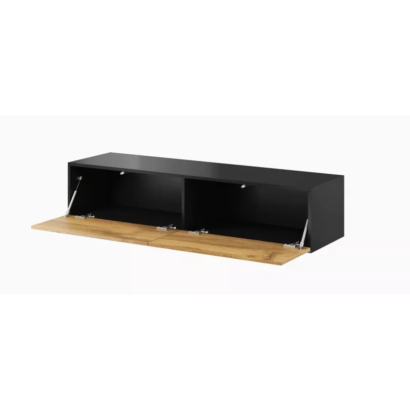 Cama TV stand VIGO 140 30/140/40 Juoda/wotan oak